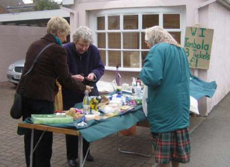 wi tombola stall in south street